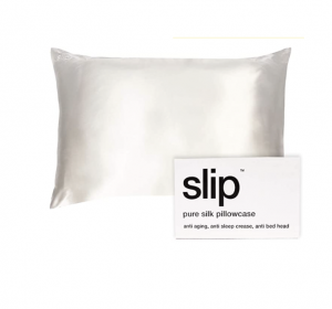 Slip Silk Queen Pillowcase, White (20" x 30") - 100% Pure 22 Momme Mulberry Silk Pillowcase - Breathable and Hypoallergenic Pillowcases for Hair and Skin Health