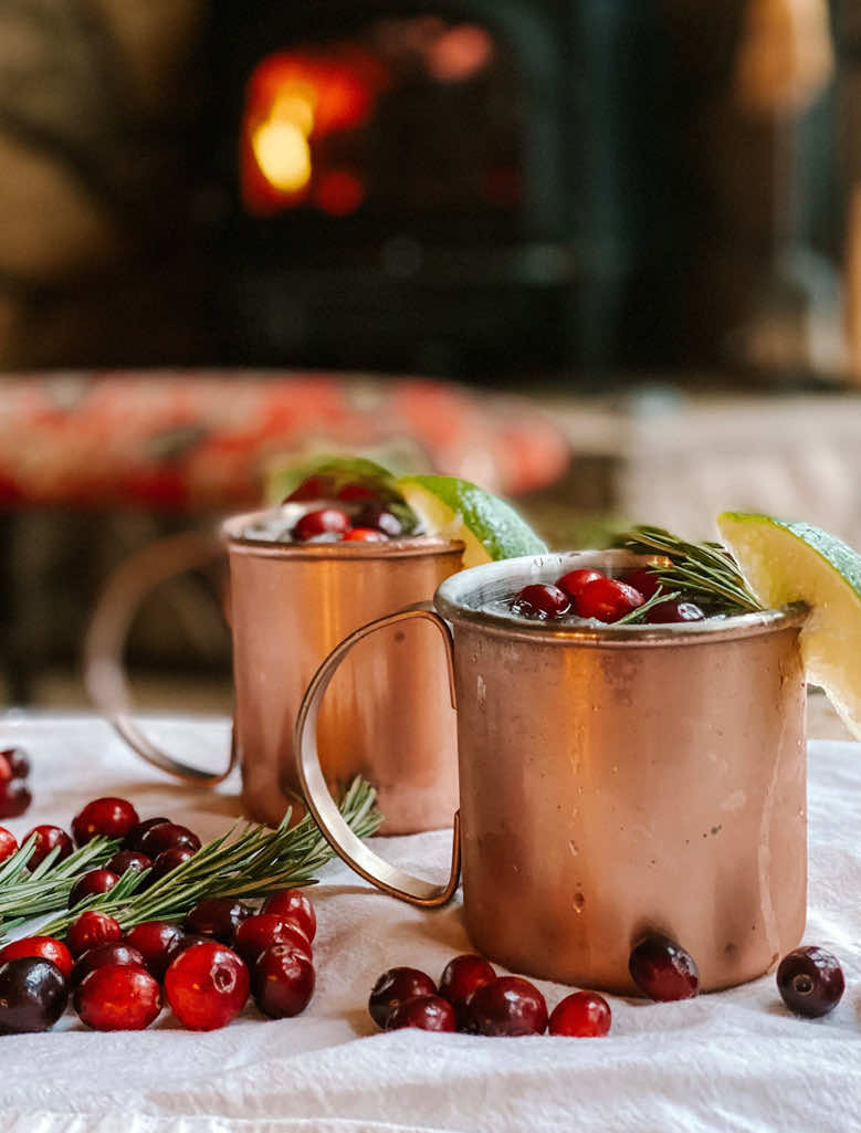 The Holiday Moscow Mule is a delicious holiday beverage that is both light and refreshing.