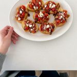 perfect appetizer for any party or get together. With the combination of fresh tomatoes, onion, garlic, and basil, this bruschetta is the perfect start to any meal.