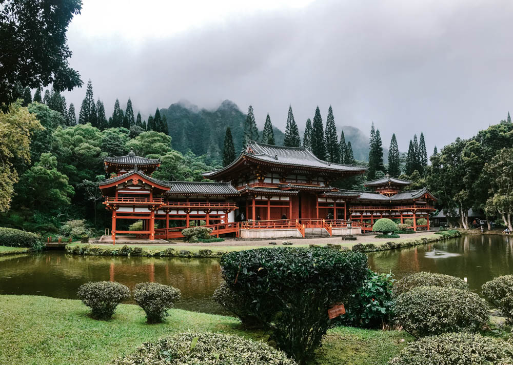 The Byodo In Temple, located in Hawaii.