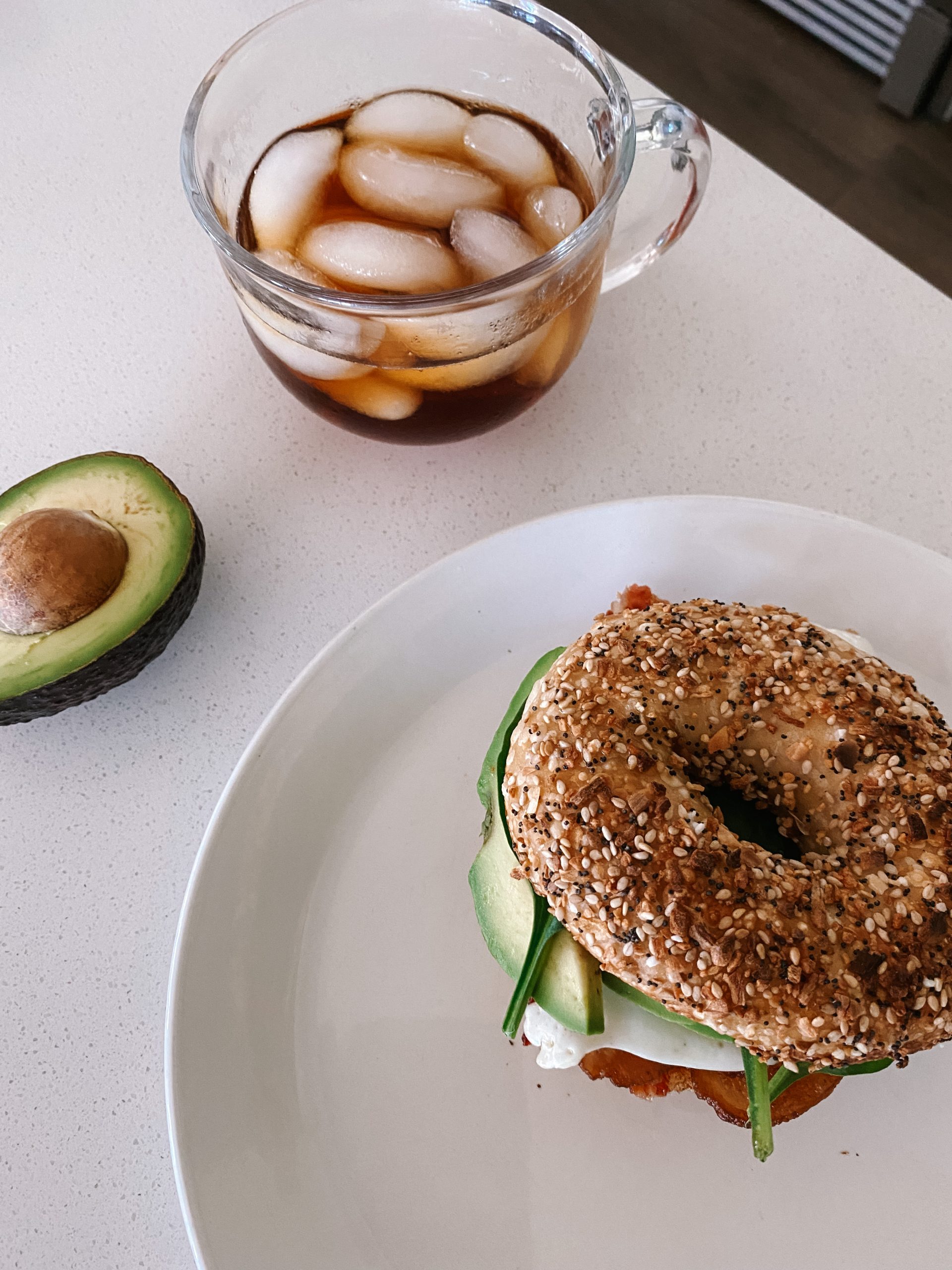 This Bacon Avocado Breakfast Bagel is one of my favorite go-to recipes! With it's crunchy texture and umami flavor, this breakfast meal can make for the perfect breakfast any day of the week! 