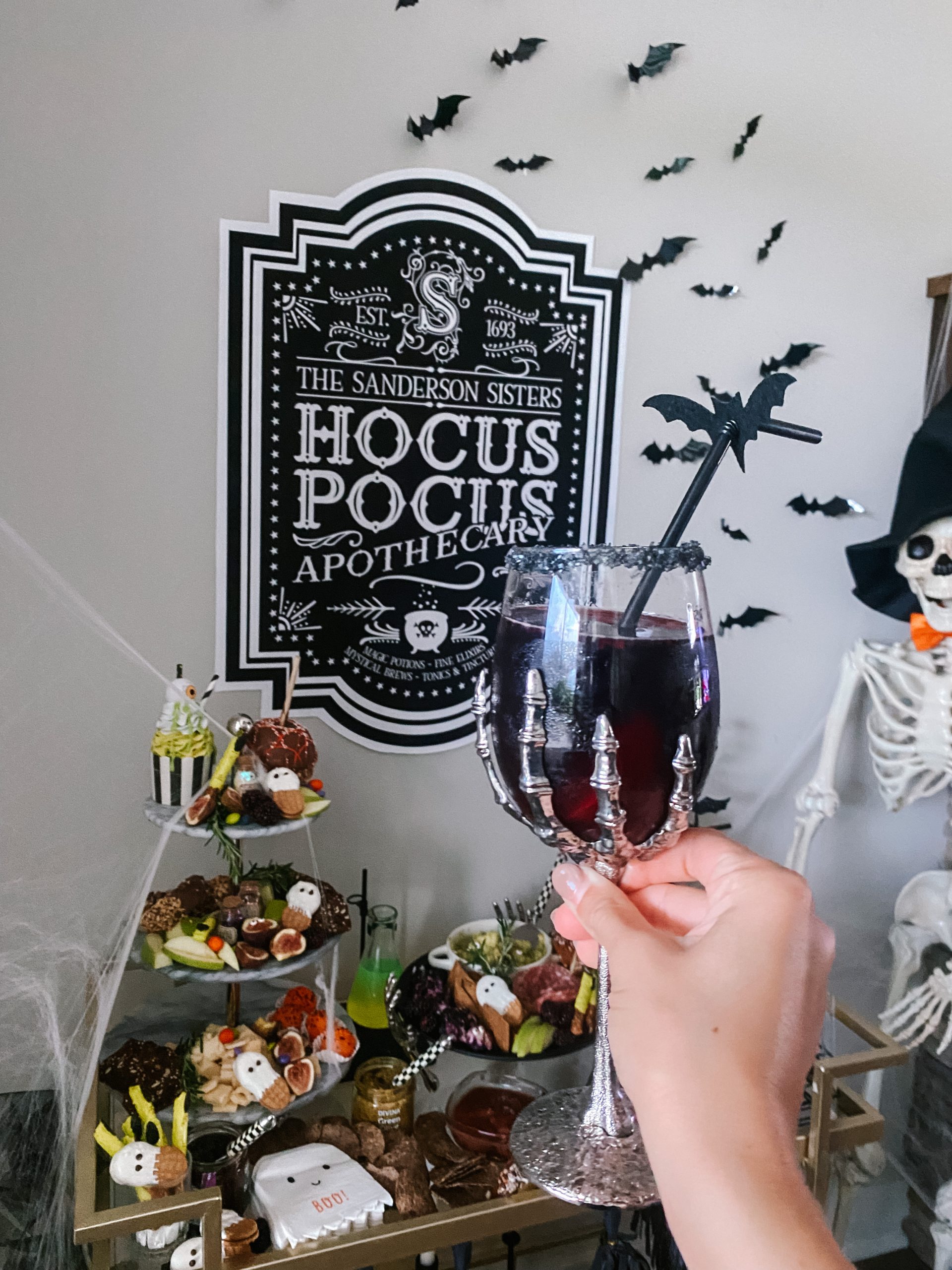 The Black Magic Witches Brew Sangria is the perfect addition to a Halloween themed party. Not to mention, the witches brew sangria is to die for💀