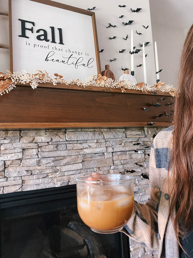 Pumpkin spiced cold brew - a cozy fall drink made with real ingredients for a delicious beverage to enjoy as the seasons change!