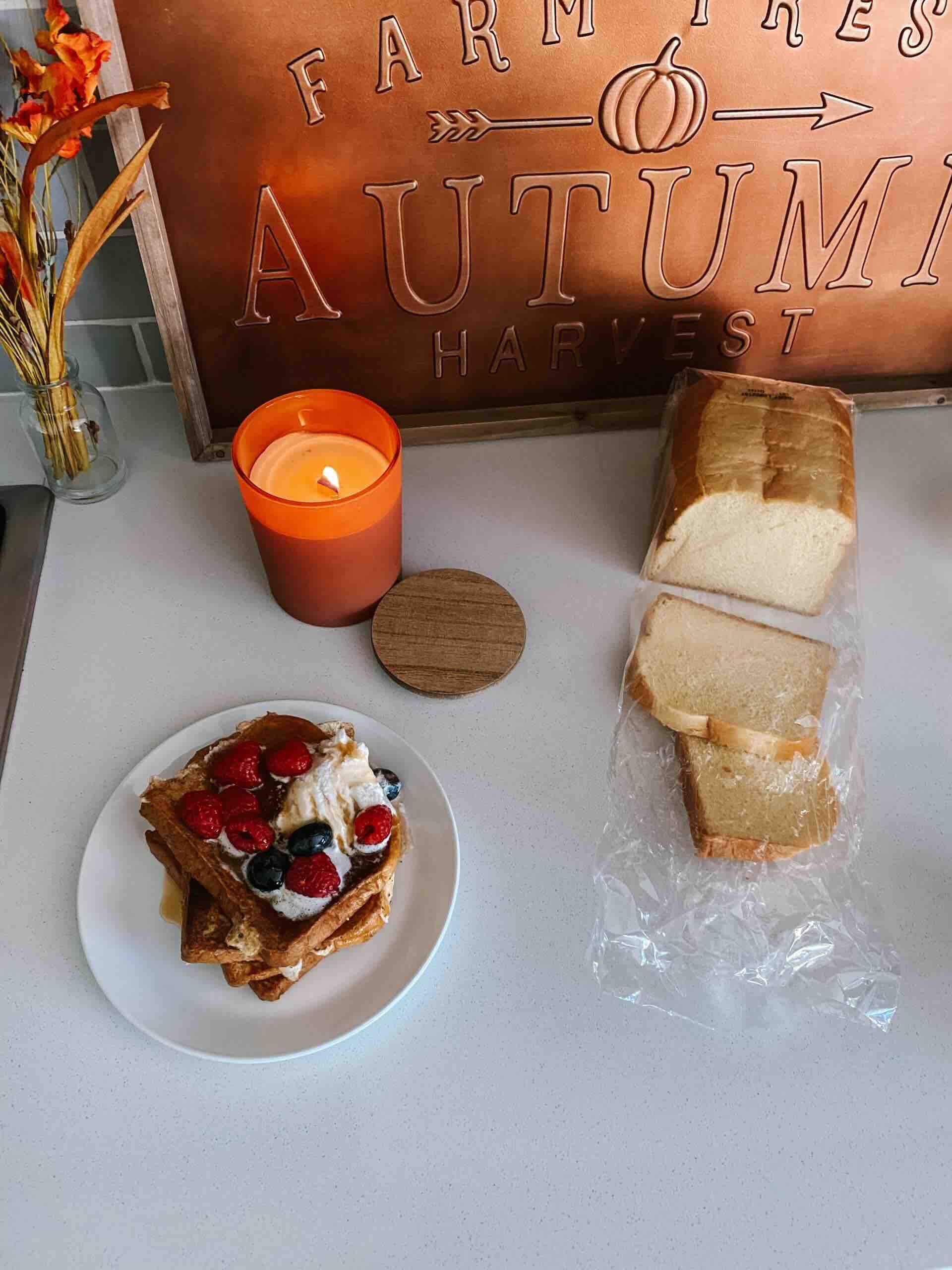 The coziest, Pumpkin Pie Spiced French Toast