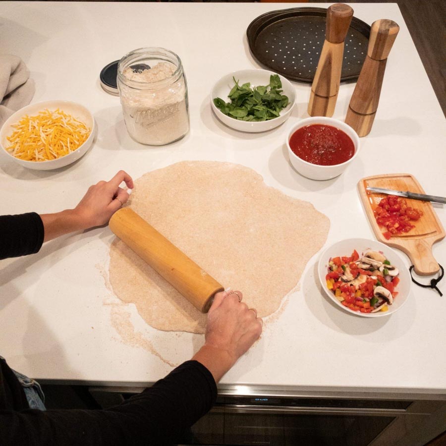 The easiest homemade pizza dough recipe is both easy and fun to make! 