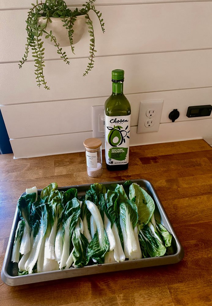 How to make grilled bok choy.
