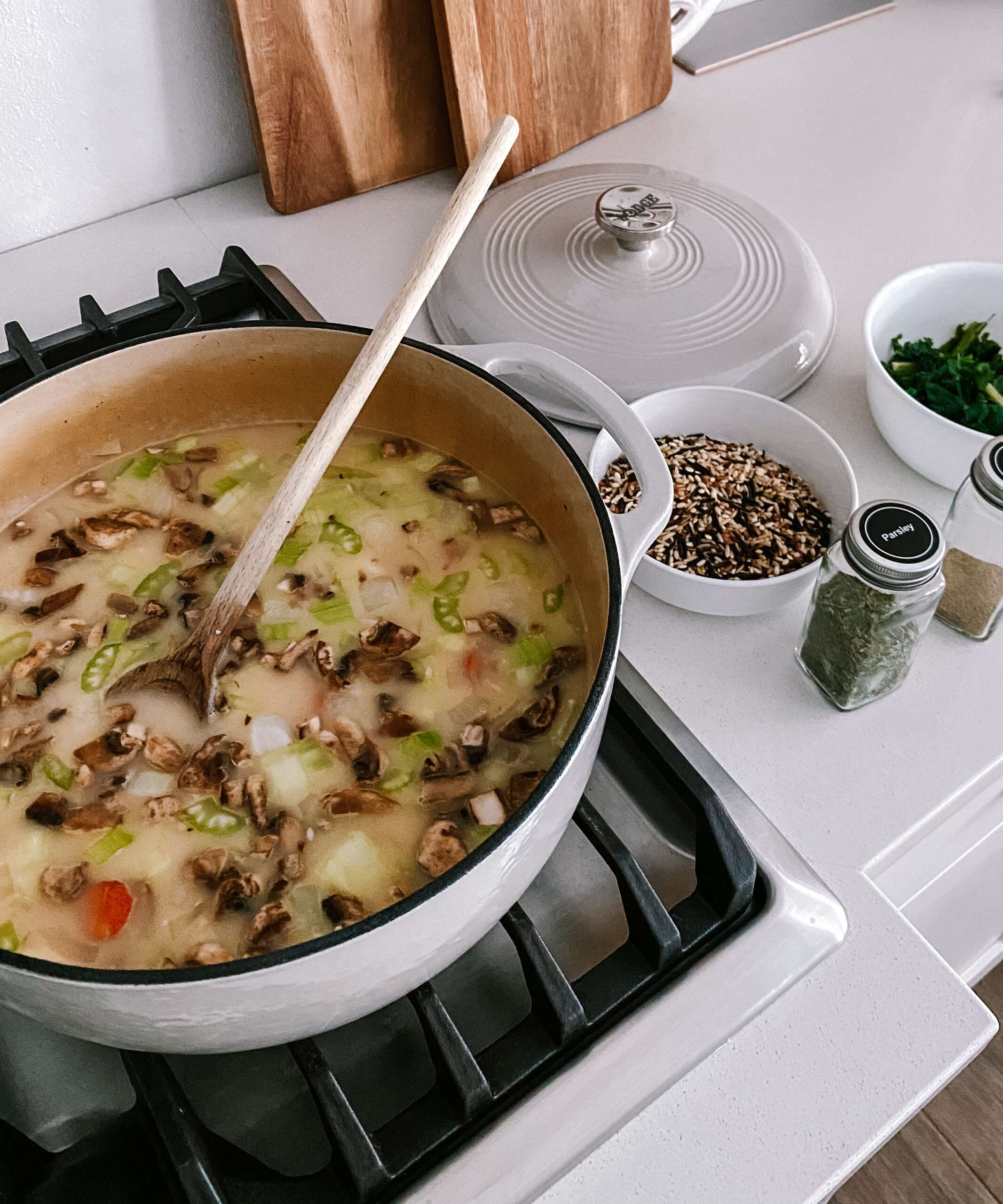 This Chicken Wild Rice Soup is the COZIEST meal with simmering comfort in every spoonful. This has easily become one of my favorite soups to make each year during the winter months.