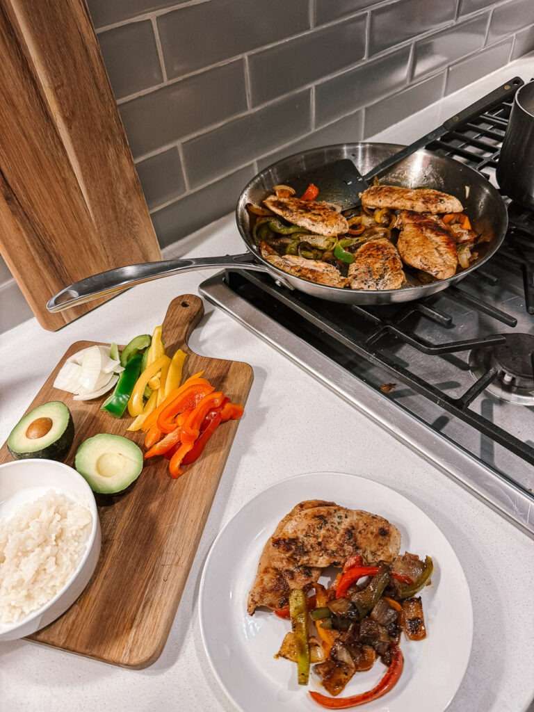 Easy and flavorful chicken fajitas.