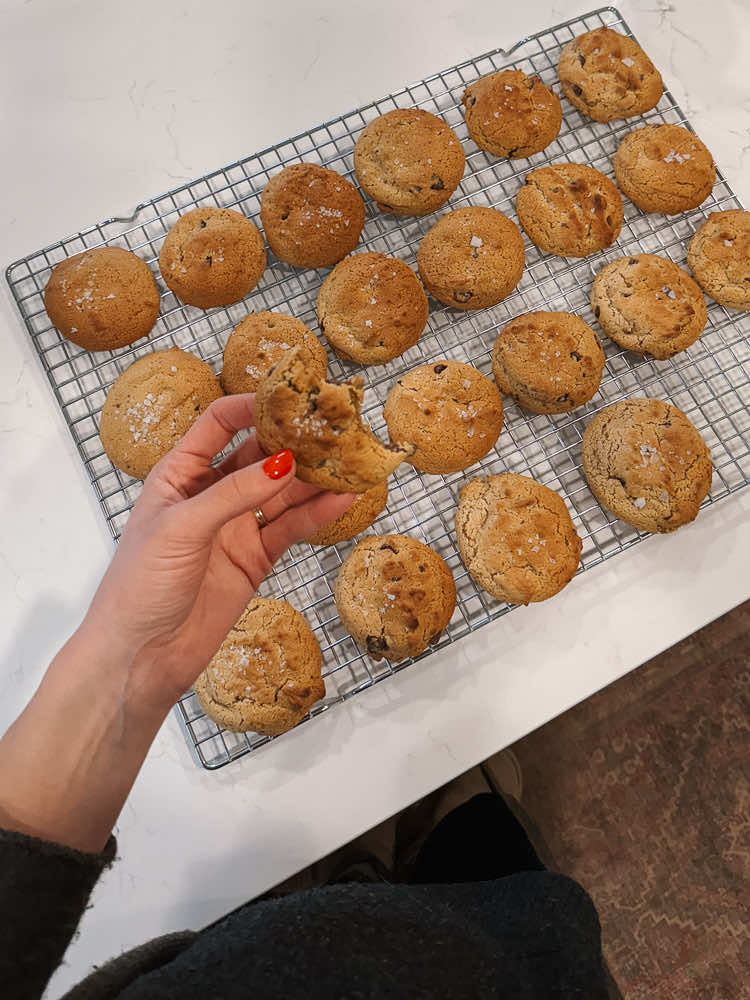 These soft and chewy chocolate chip cookies are a family favorite!