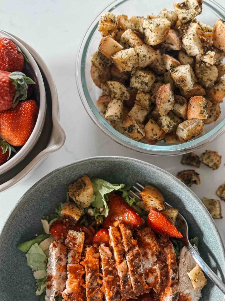 How to make homemade croutons from scratch.