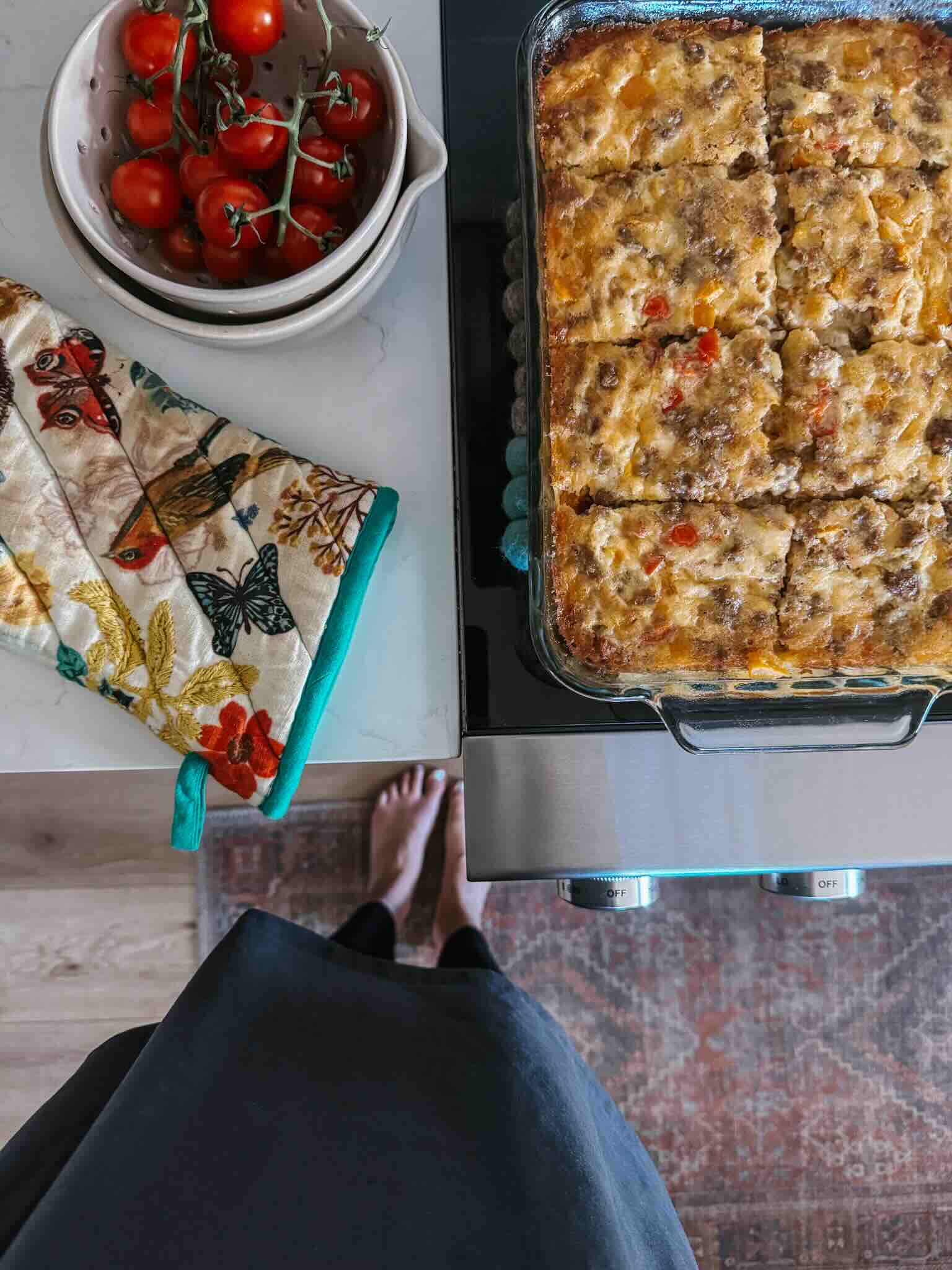 Italian Sausage Egg Bake - perfect for a quick breakfast!