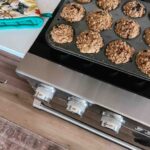 Blueberry muffins with streusel toppings.