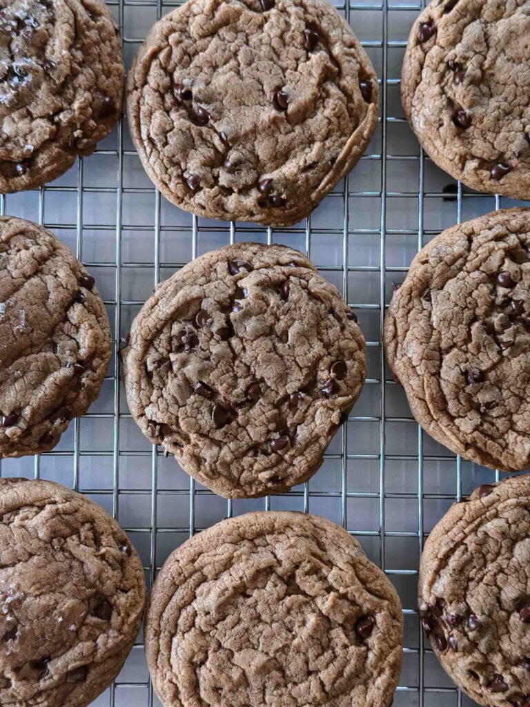 The TASTIEST Tahini Chocolate Chip Cookies. 